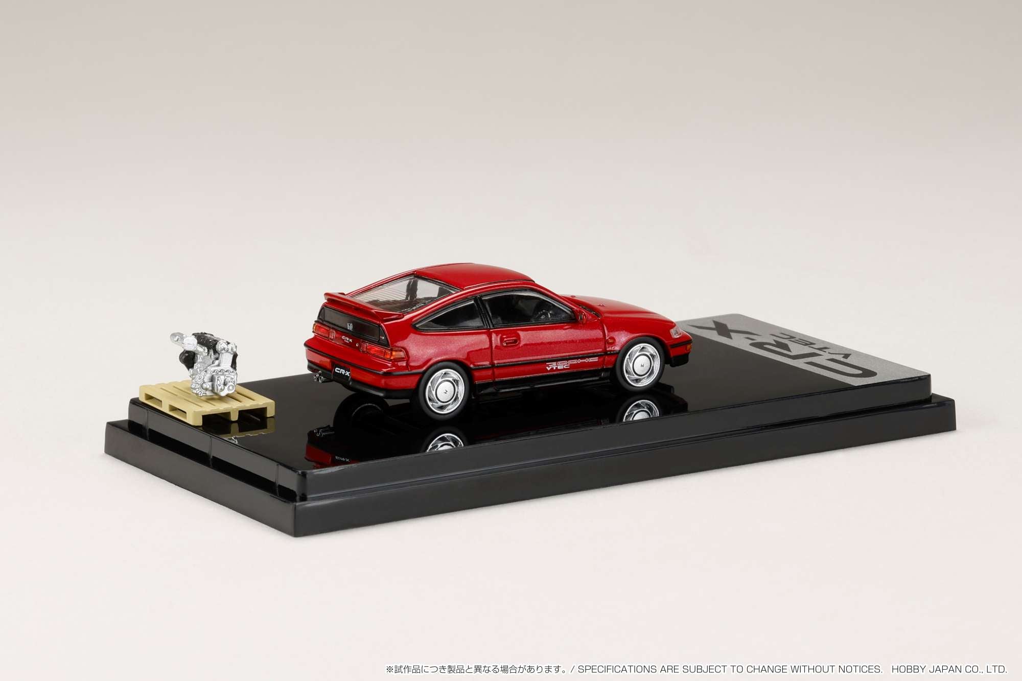 Hobby Japan ホンダCR-X Hobby Japan 1/64 Honda CR-X SiR (EF8) J.D.M. Style Red Pearl