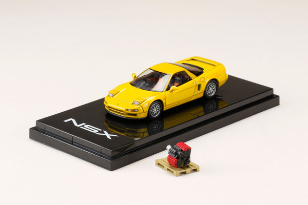 Hobby Japan 1:64 Honda NSX (NA2) 1997 Type S ZERO in Indy Yellow Pearl with Engine Display Model