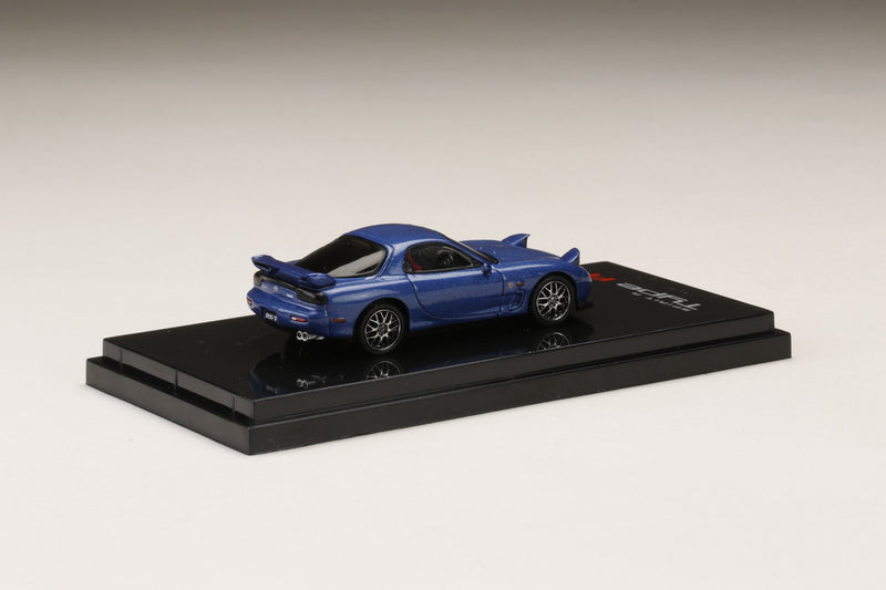 Hobby Japan 1:64 Mazda RX-7 (FD3S) Spirit-R Type in Innocent Blue Mica with Engine Display Model