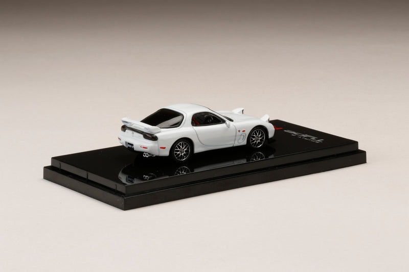 Hobby Japan 1:64 Mazda RX-7 (FD3S) Spirit-R Type in Pure White with Engine Display Model