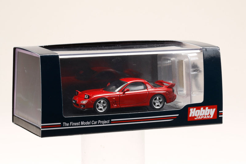 Hobby Japan 1:64 Mazda RX-7 (FD3S) Type RS in Vintage Red with Engine Display Model