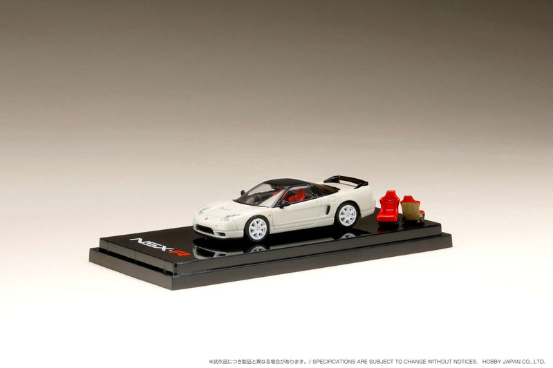 Hobby Japan 1:64 Honda NSX-R (NA2) with Genuine Seats Display Model in Championship White