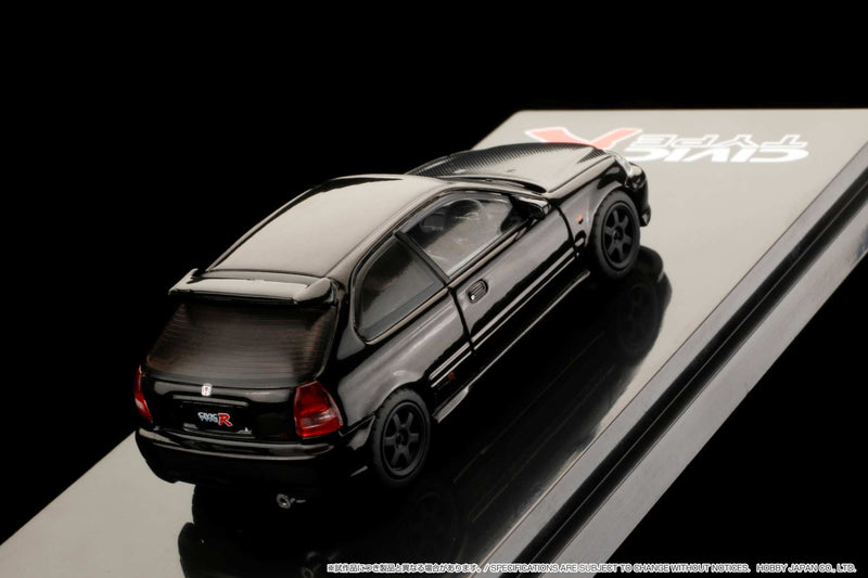 Hobby Japan 1:64 Honda Civic Type-R (EK9) Customized Version with Engine Display in Starlight Black Pearl