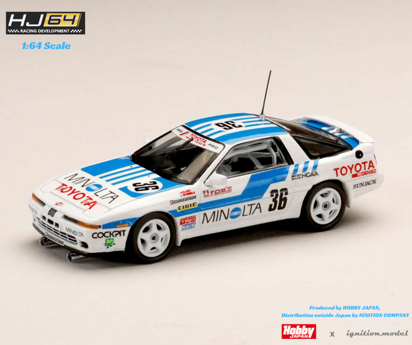 *PREORDER* Hobby Japan 1:64 Toyota Supra (MA70) 1988 MINOLTA #36 Specification