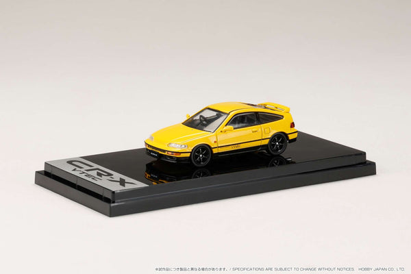 Hobby Japan 1:64 Honda CR-X SiR (EF8) J.D.M. Customized Style in Yellow