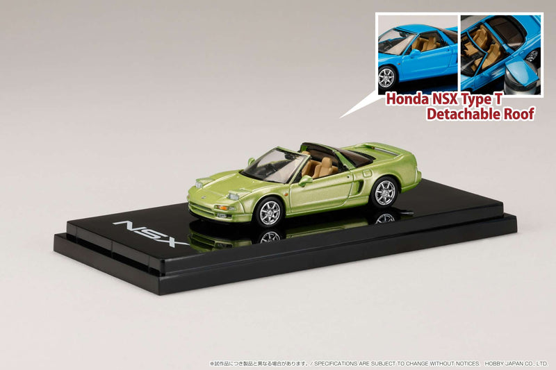 Hobby Japan 1:64 Honda NSX Type T with Detachable Roof in Lime Green Metallic