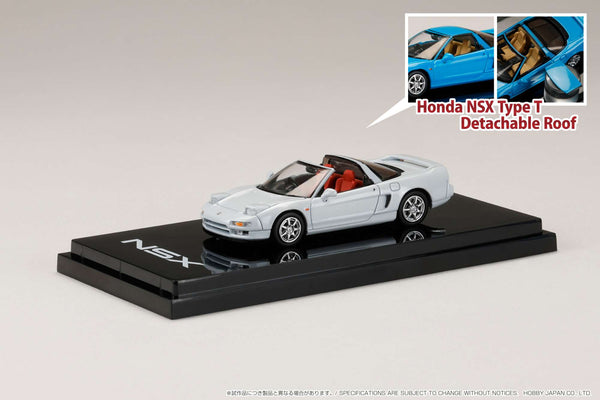 *PREORDER* Hobby Japan 1:64 Honda NSX Type T with Detachable Roof in Platinum White Pearl