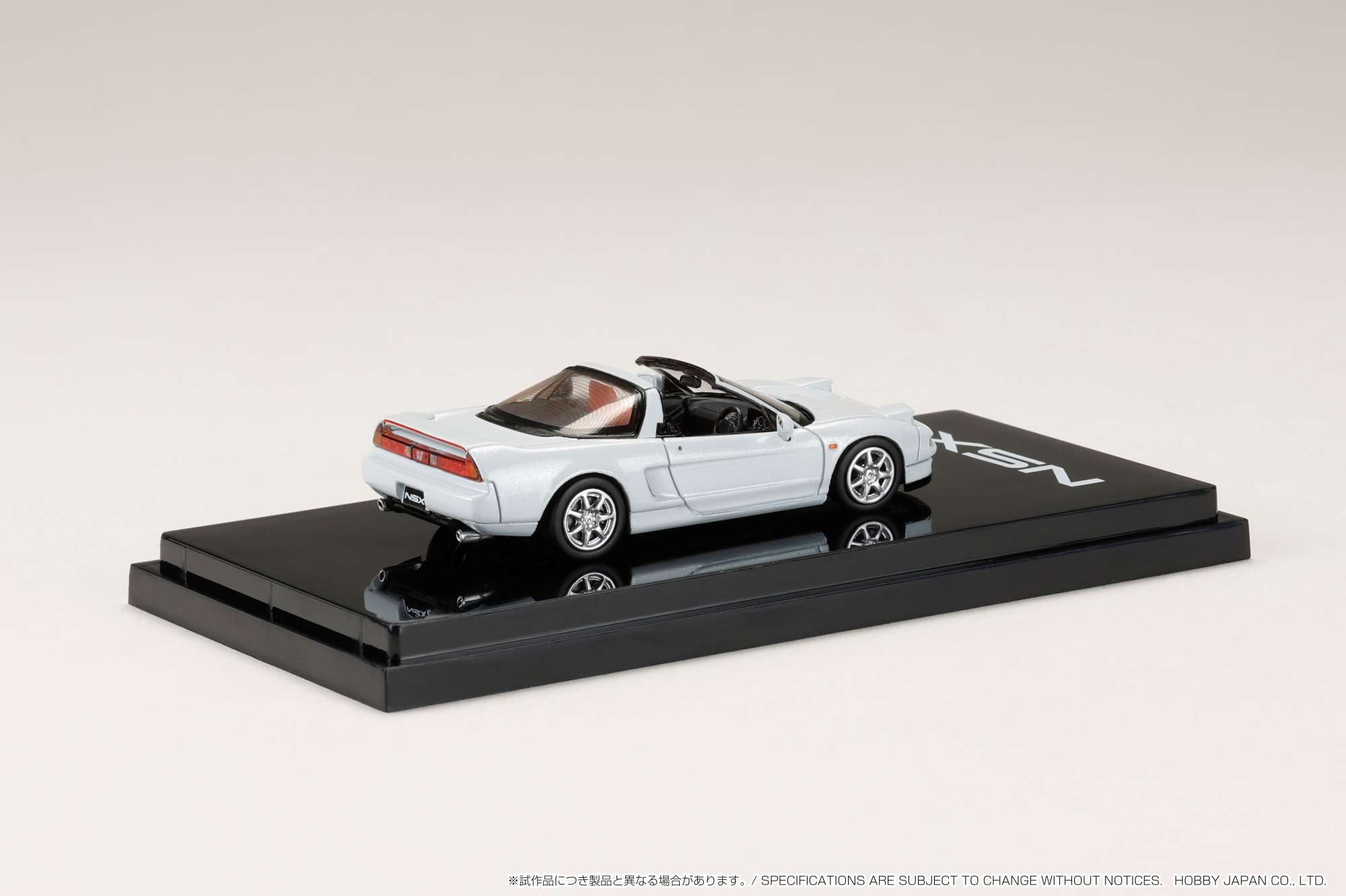 T-ARA JAPAN DEBUT プロモーション(非売品) Hobby Japan 1:64 Honda NSX Type T with Detachable Roof in Platinum