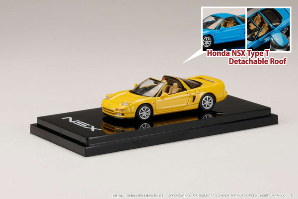 Hobby Japan 1:64 Honda NSX Type T with Detachable Roof in Indy Yellow Pearl