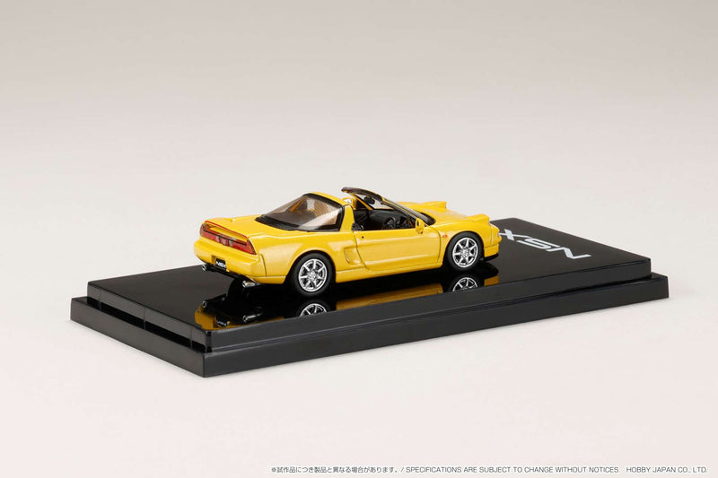 Hobby Japan 1:64 Honda NSX Type T with Detachable Roof in Indy Yellow Pearl