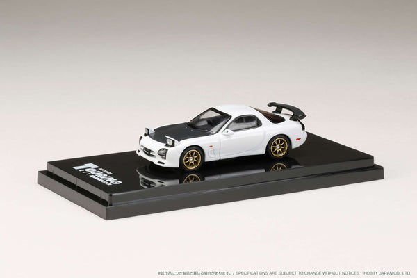 Hobby Japan 1:64 Mazda RX-7 Efini (FD3S) A-Spec with GT Wing in Pure White