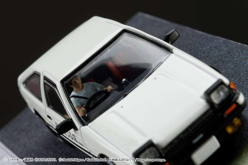 Hobby Japan 1:64 Toyota SPRINTER TRUENO GT APEX AE86 / INITIAL D VS Takeshi Nakazato With Takumi Fujiwara Figure