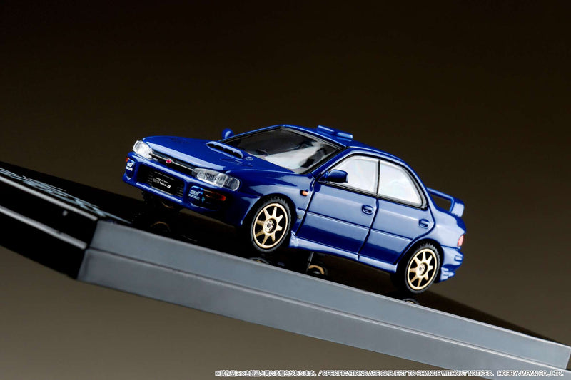 Hobby Japan 1:64 Subaru Impreza WRX (GC8) STi Version Ⅱ Sports Blue with Engine Display Model