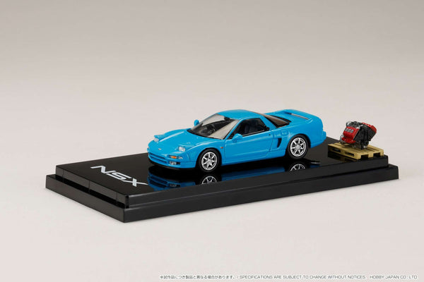 Hobby Japan 1:64 Honda NSX Coupe with Engine Display Model in Phoenix Blue