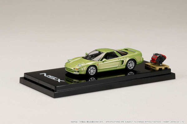 *PREORDER* Hobby Japan 1:64 Honda NSX Coupe with Engine Display Model in Lime Green Metallic