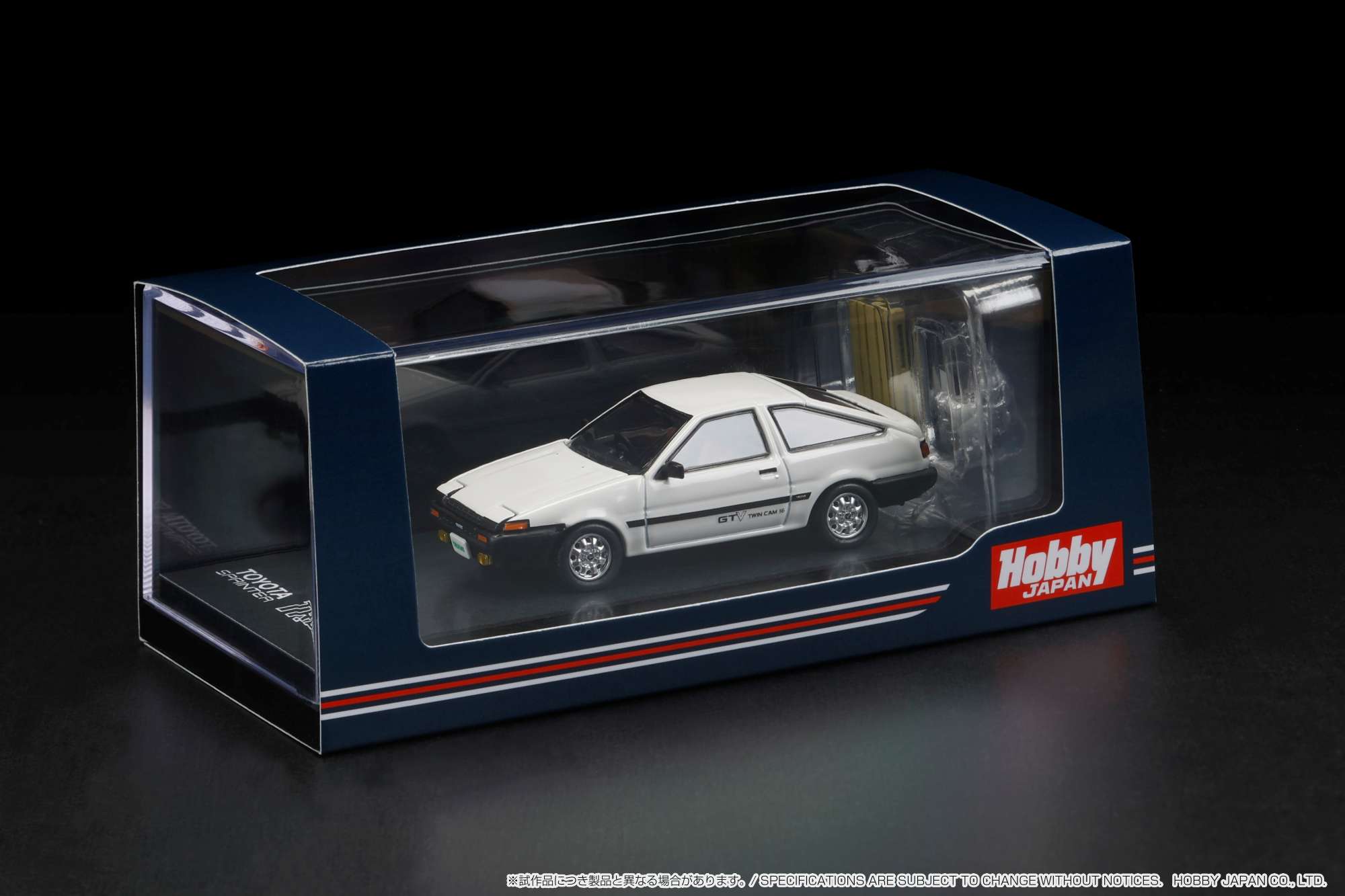 Hobby Japan 1:64 Toyota Sprinter Trueno GTV (AE86) in White with
