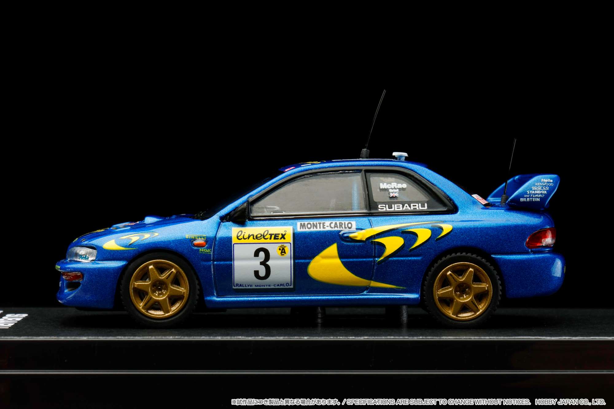 IMPREZA WRC ミニカーセット 1/64スケール　10台 1/64 CM's Rally 2003 SUBARU IMPREZA WRC GREAT BRITAIN SOLBERG