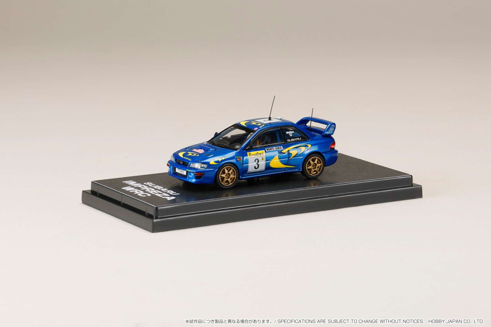 IMPREZA WRC ミニカーセット 1/64スケール　10台 Fine Works 1/64 WRC Champion Racing Diecast Toy Model Collection