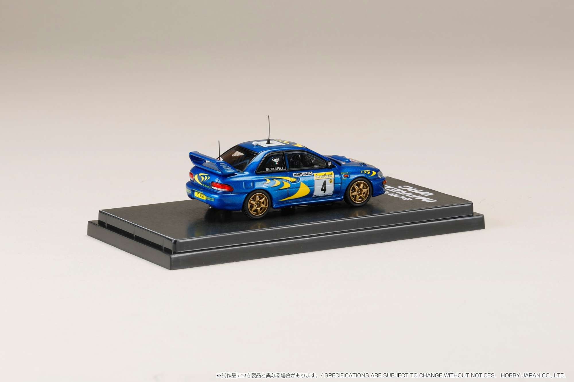 ミニカー RALLY CAR COLLECTION SS4 SUBARU 1/64 1/64 CM's SUBARU IMPREZA WRX STI WRC 22B Acropolis Rally T