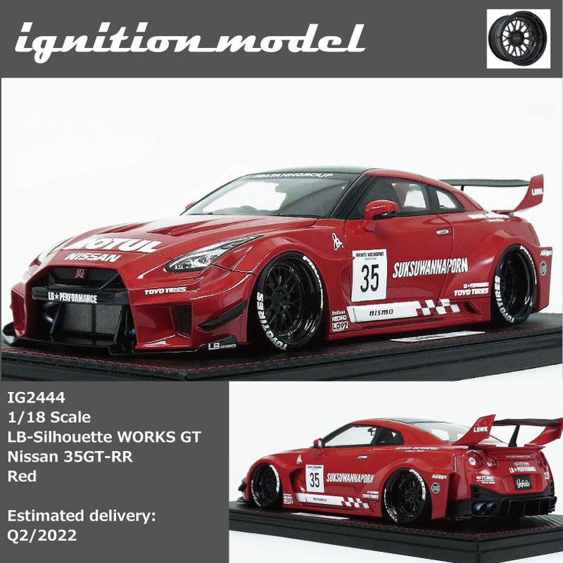 Ignition Model 1:18 Nissan 35GT-RR LB-Silhouette WORKS GT in Red