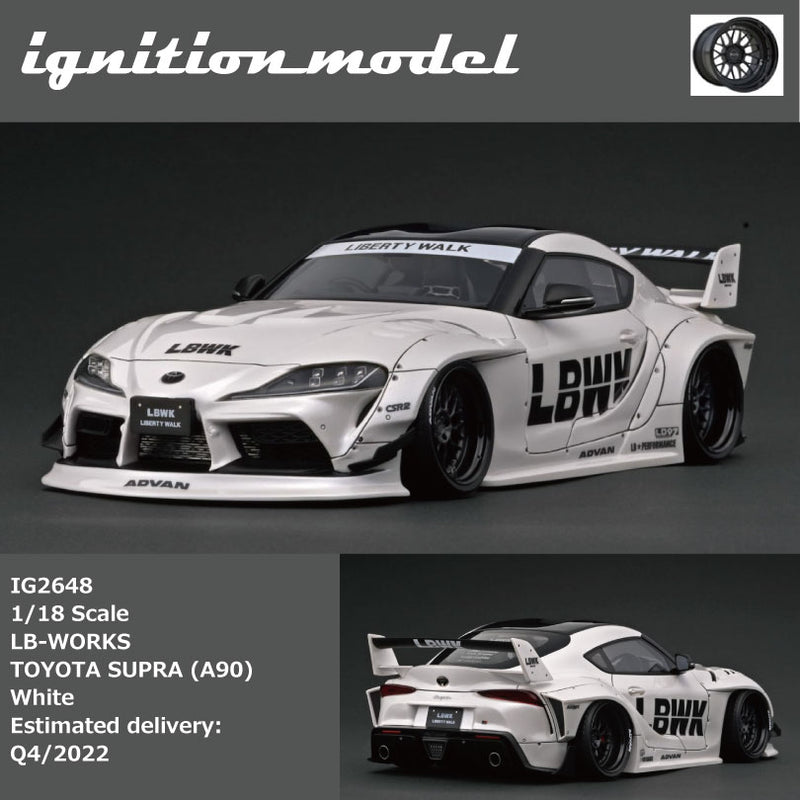 Ignition Model 1:18 Toyota GR Supra (A90) LBWK in White