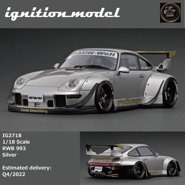 Ignition Model 1:18 Porsche 993 RWB in Silver