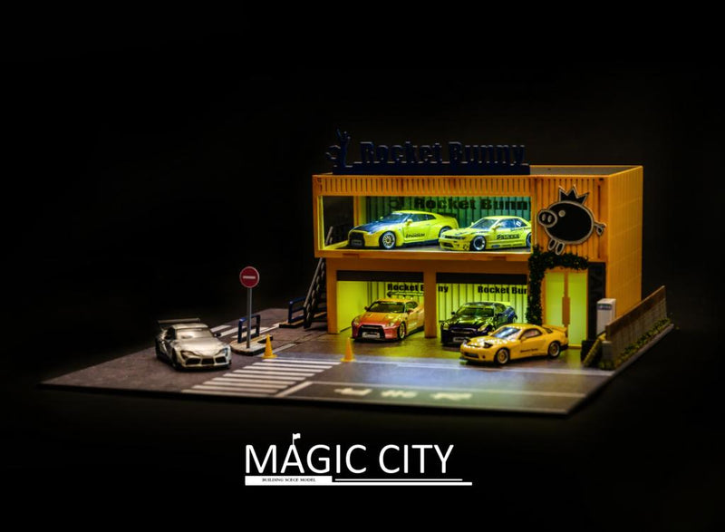 Magic City 1:64 Rocket Bunny Exhibition Hall Diorama