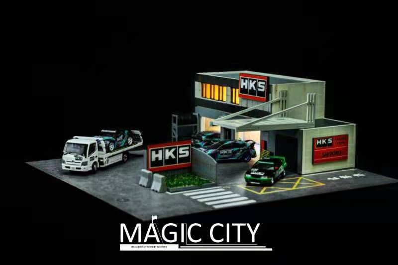 【公式ショップ】 Magic City 1:64 Sapparo HKS Factory (B) 建物