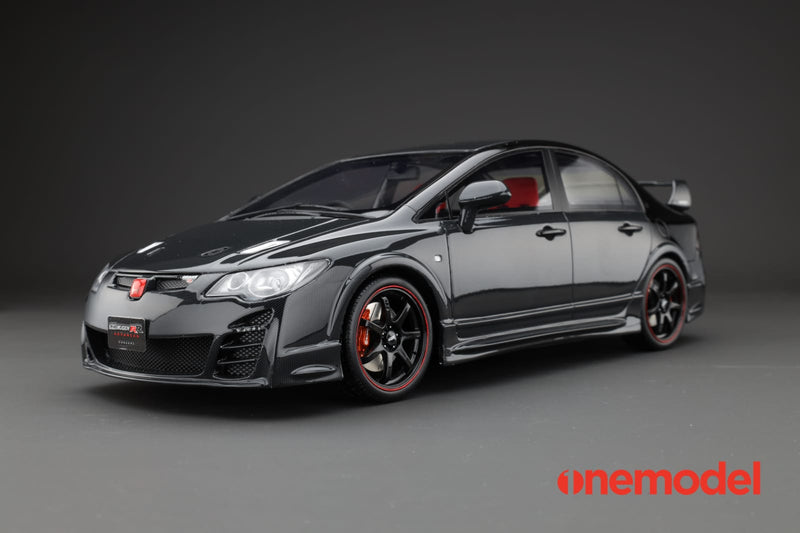 One Model 1:18 Honda Civic FD2 Mugen RR Advanced Concept in Black / Carbon