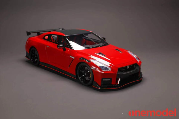 One Model 1:18 Nissan GT-R (R35) 2020 NISMO Edition in Solid Red