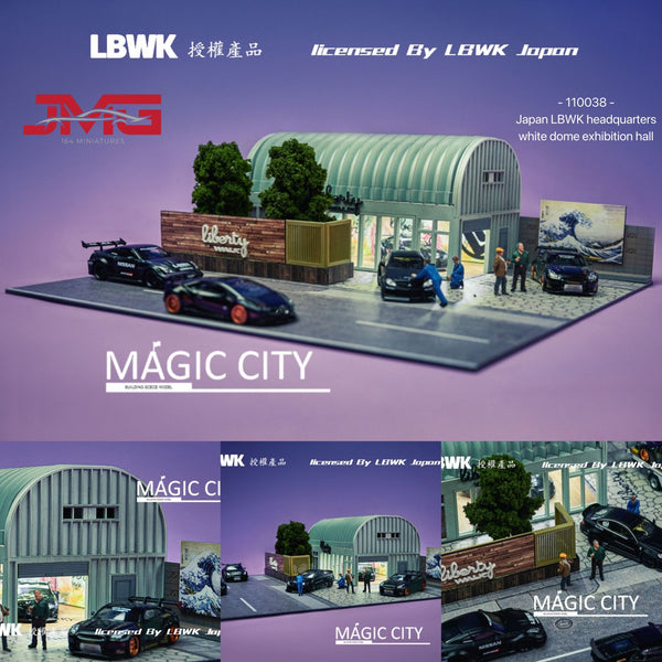Magic City 1:64 Japan LBWK Headquarters White Dome Exhibition Hall