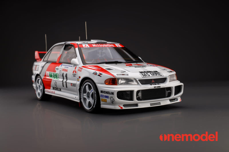 One Model 1:18 Mitsubishi Lancer EVO III WRC Racing Version