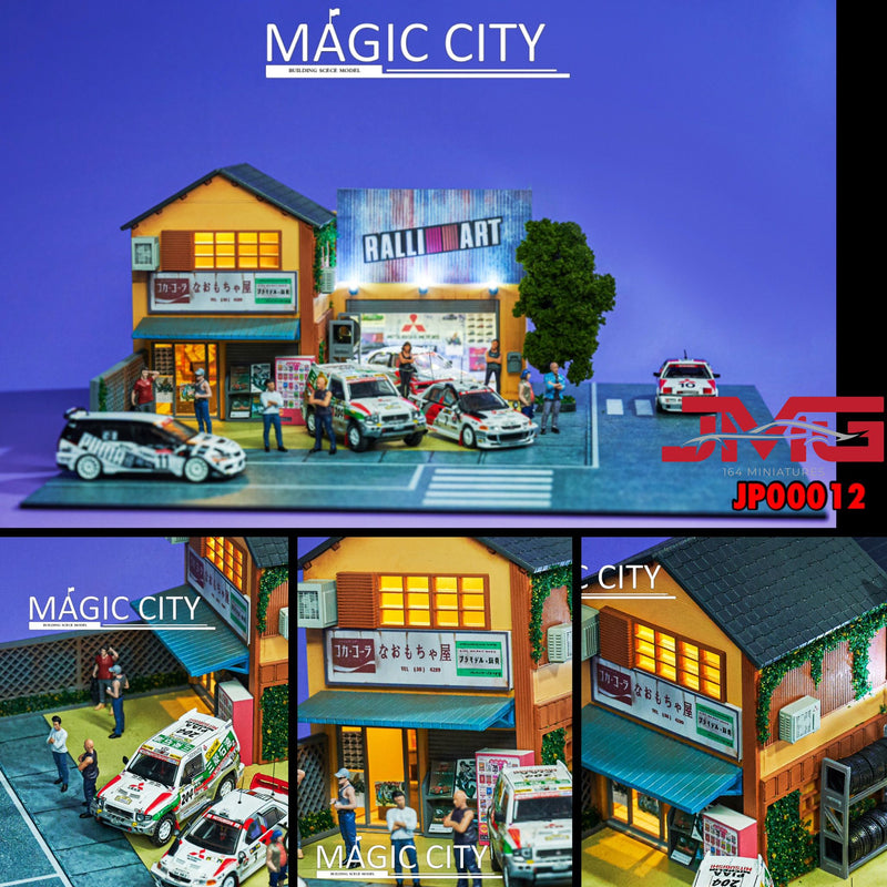 Magic City 1:64 Japanese Street View, Mitsubishi Modified Shop
