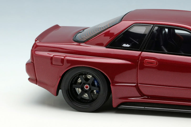 Make Up Co., Ltd / Eidolon 1:43 Nissan Skyline GT-R RB30 Garage Active Kai Concept in Carbon Red