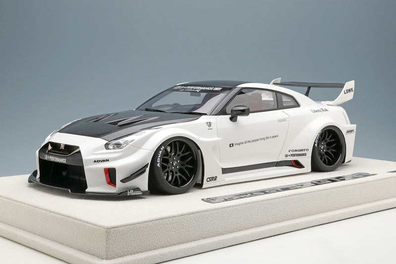 Nissan Skyline GT-R Liberty Walk Silhouette Works GT 35GT-RR in Pearl White