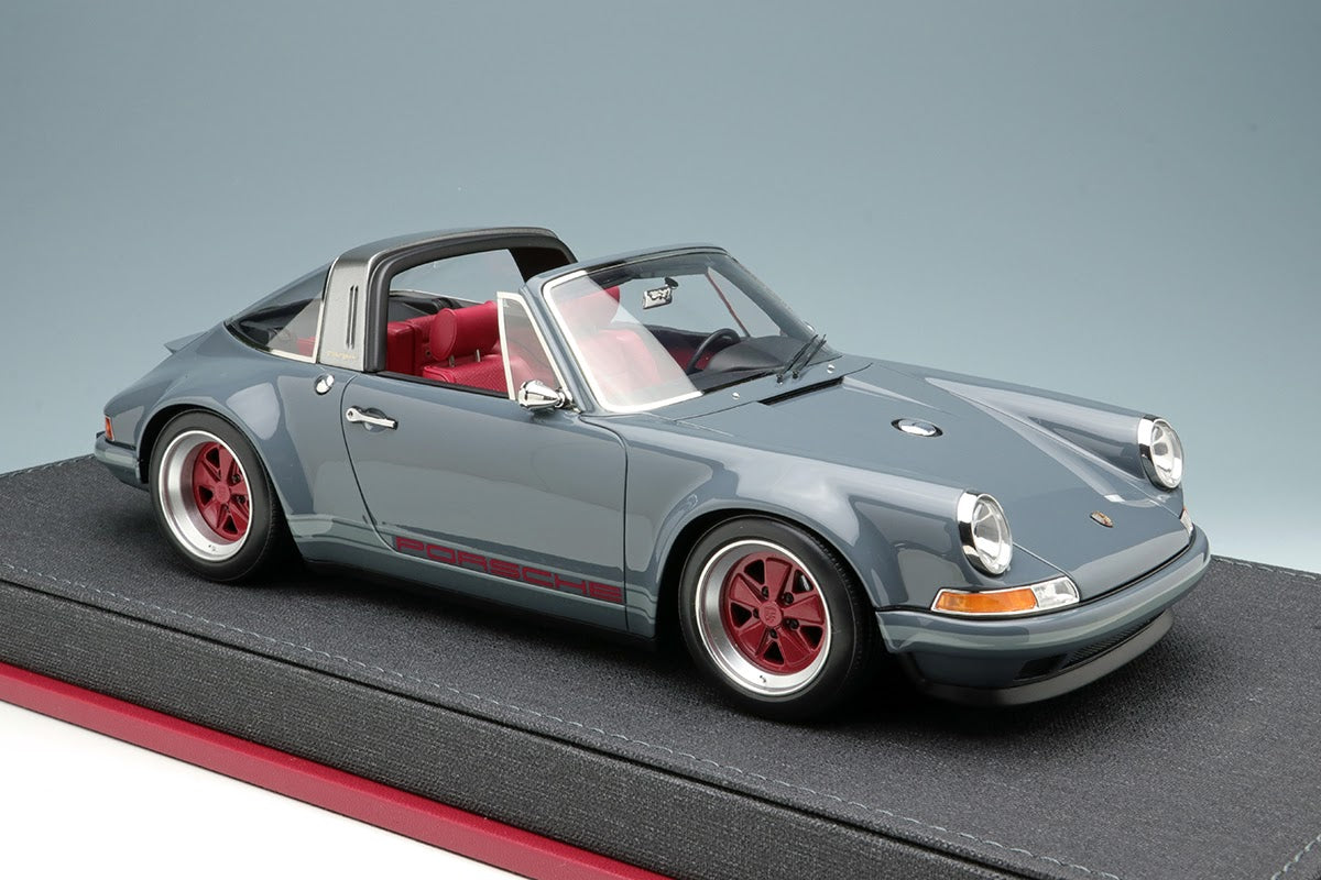 IDEA 1:18 Porsche 911 (964) Singer Targa in Gray | Resin Model Car