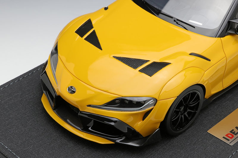 Make Up Co., Ltd / IDEA 1:18 Toyota GR Supra TRD 3000GT Concept Car 2019 in Lightning Yellow