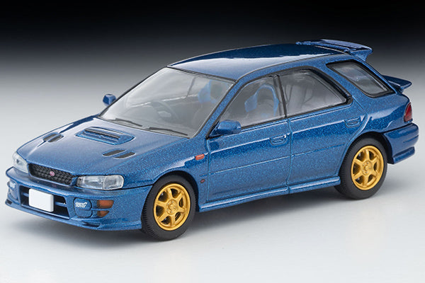 Tomytec 1:64 Subaru Impreza Pure Sport Wagon WRX STi Ver. VI Limited 1999 in Blue