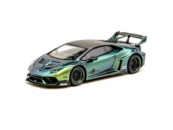 Tarmac Works 1:64 LB★WORKS Lamborghini Huracán GT Magic Green LHD Version