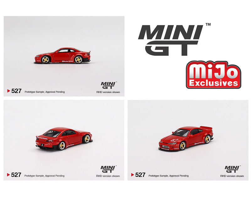 MINIGT 1:64 Nissan Silvia Pandem Rocket Bunny (S15) in Red