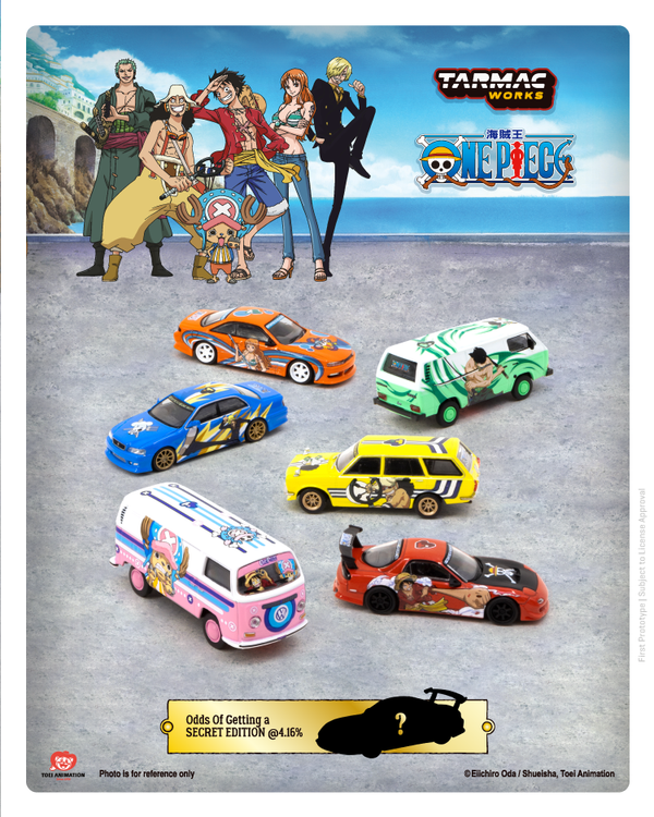 Tarmac Works 1:64 One Piece Car Collection Volume 1