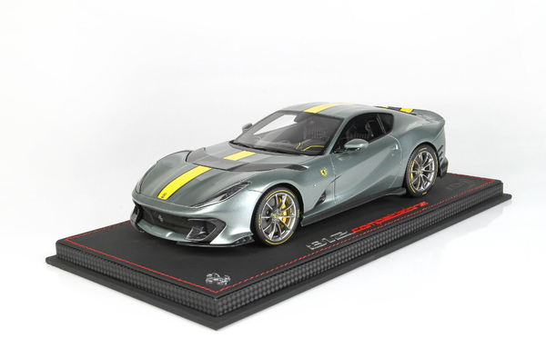 BBR Models 1:18 Ferrari 812 Competizione 2021 in Grey Coburn