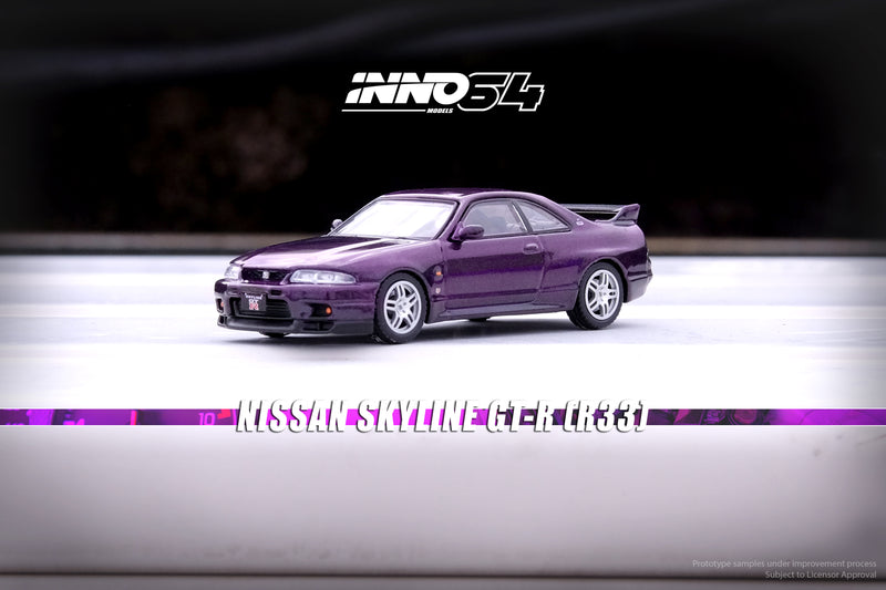 INNO64 1:64 Nissan Skyline GT-R (R33) in Midnight Purple