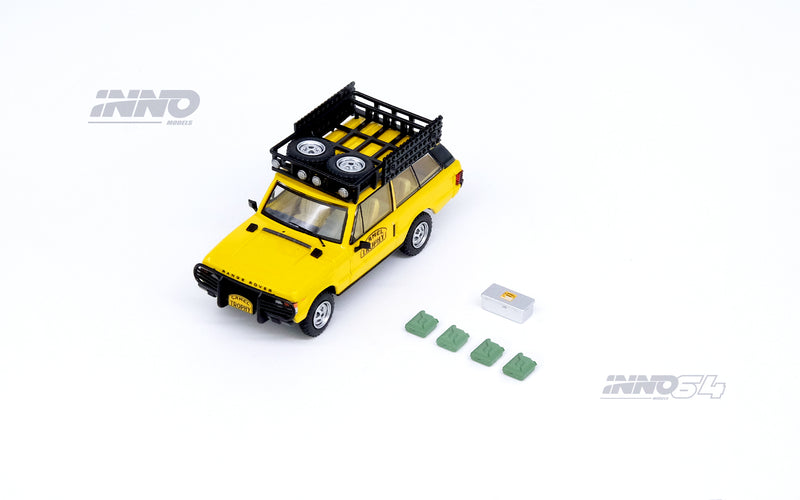 INNO64 1:64 Range Rover "CLASSIC" Camel Trophy 1982 with Accessories