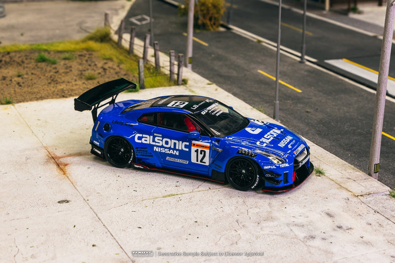 *PREORDER* Tarmac Works 1:43 Nissan GT-R LB-WORKS R35 Type 2, Calsonic Edition