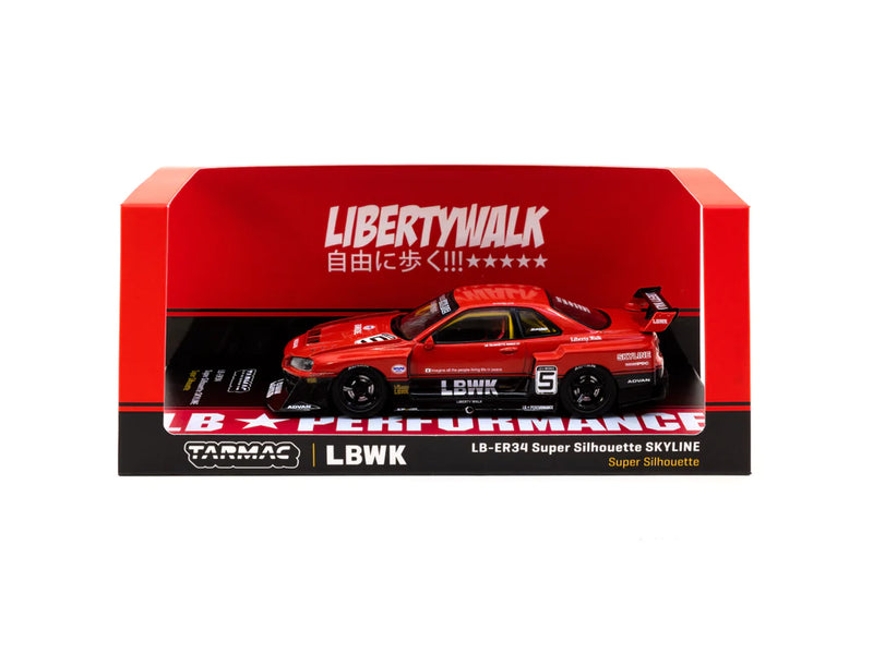 1/43 Ixo LB-Works LB-ER34 Nissan Super Silhouette Skyline #5 (Matte Black)  Car Model