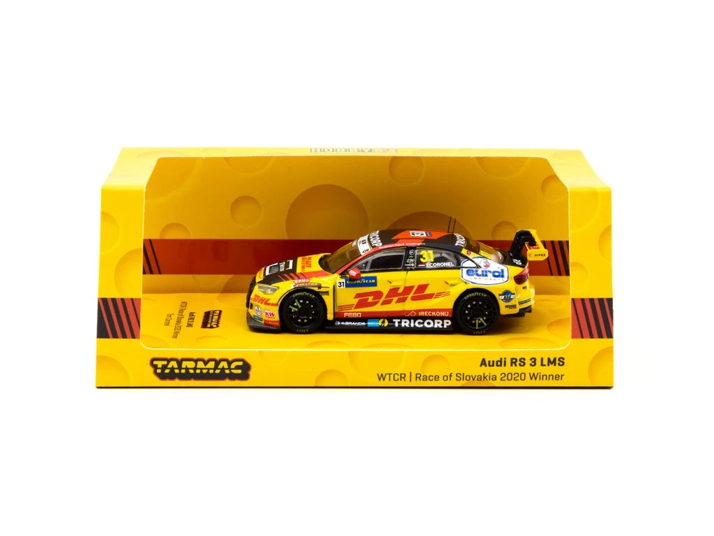 Tarmac Works 1:64 Audi RS 3 LMS WTCR Race of Slovakia 2020 #31 Winner