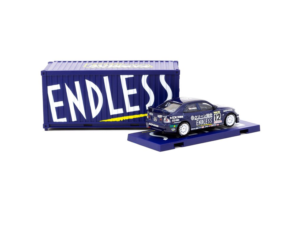 Tarmac Works 1:64 Toyota Altezza Macau Guia Race 2001 #12 with Container