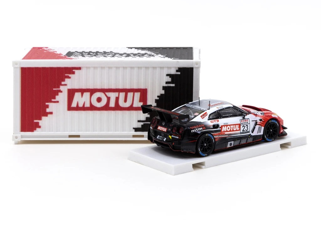Tarmac Works 1:64 Nissan GT-R NISMO GT3 VLN 2017 #23 with Container Michael Krumm / Tom Coronel