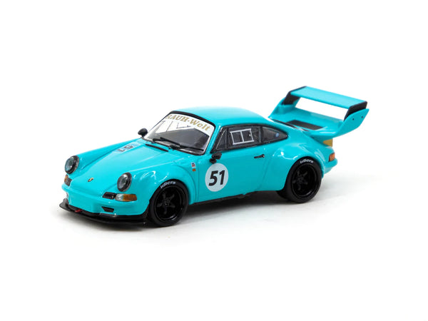 Tarmac Works 1:64 Porsche RWB Backdate #51 in Blue